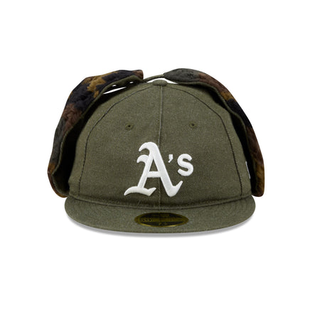 Athletics Three Looms Cotton Twill Camo Retro Crown Dog Ear 59FIFTY Fitted Hat
