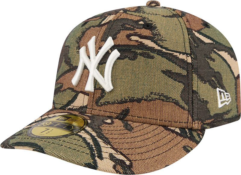 New York Yankees Three Looms Jacquard Camo 59FIFTY Fitted Hat