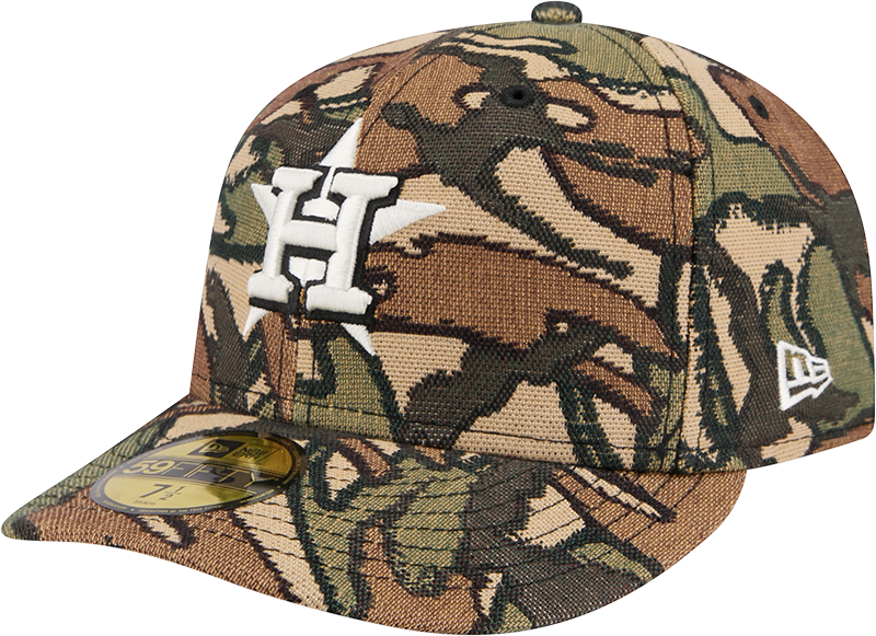 Houston Astros Three Looms Jacquard Camo 59FIFTY Fitted Hat