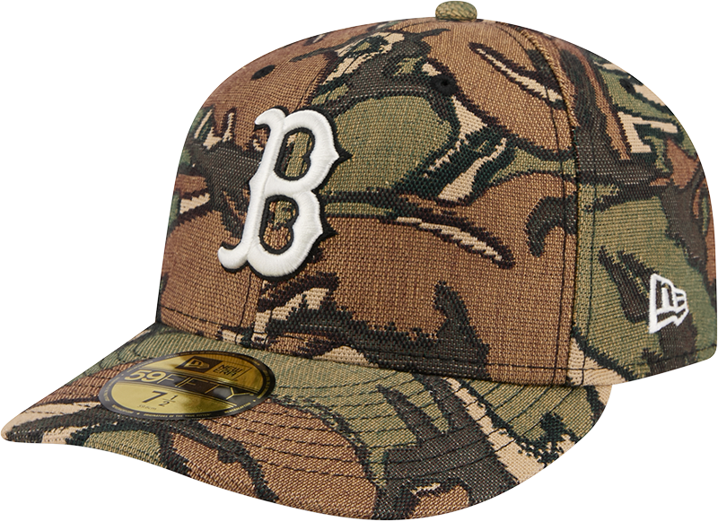 Boston Red Sox Three Looms Jacquard Camo 59FIFTY Fitted Hat