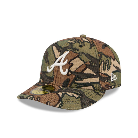 Atlanta Braves Three Looms Jacquard Camo 59FIFTY Fitted Hat - New Era Cap