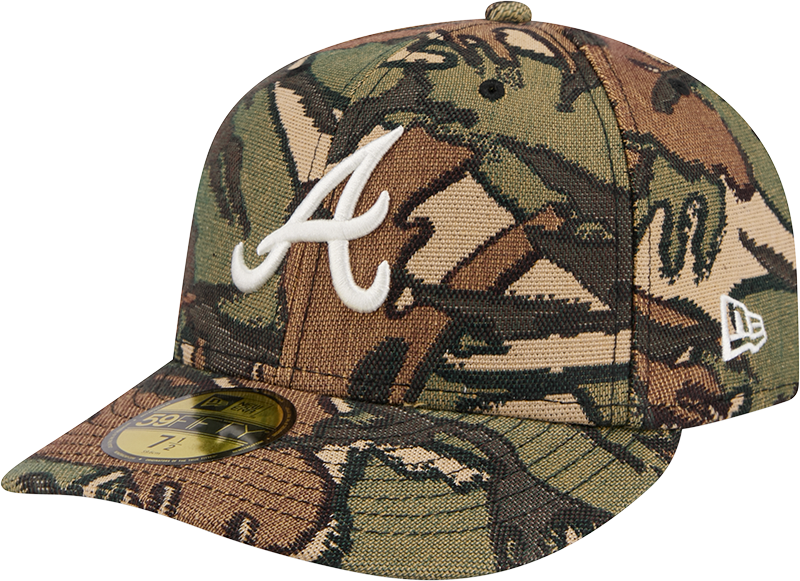 Atlanta Braves Three Looms Jacquard Camo 59FIFTY Fitted Hat