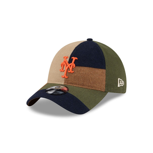 New York Mets Three Looms Cotton Twill Patchwork 9TWENTY Adjustable Hat - New Era Cap