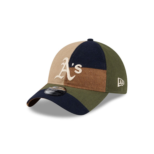 Athletics Three Looms Cotton Twill Patchwork 9TWENTY Adjustable Hat - New Era Cap