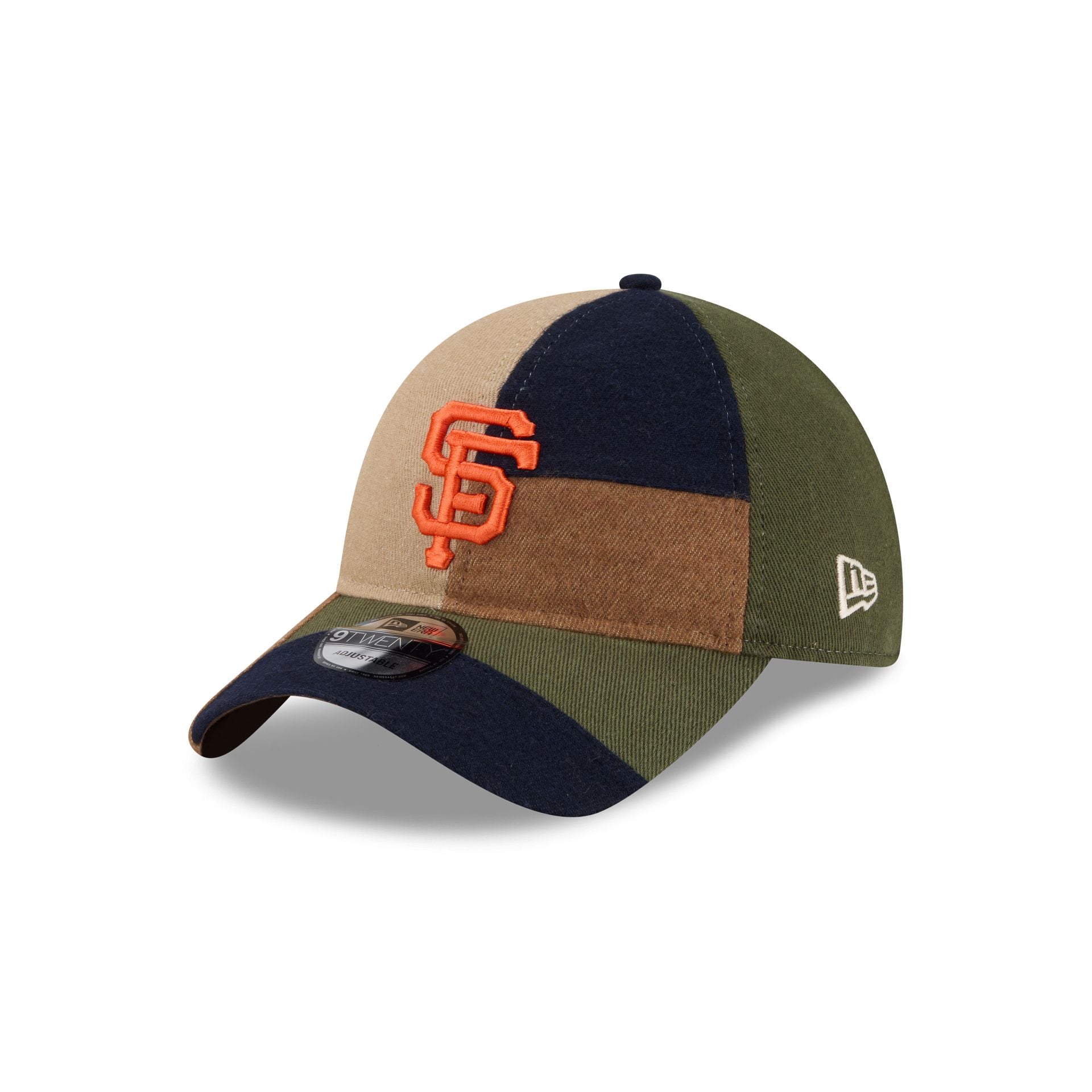 San Francisco Giants Three Looms Cotton Twill Patchwork 9TWENTY Adjustable Hat