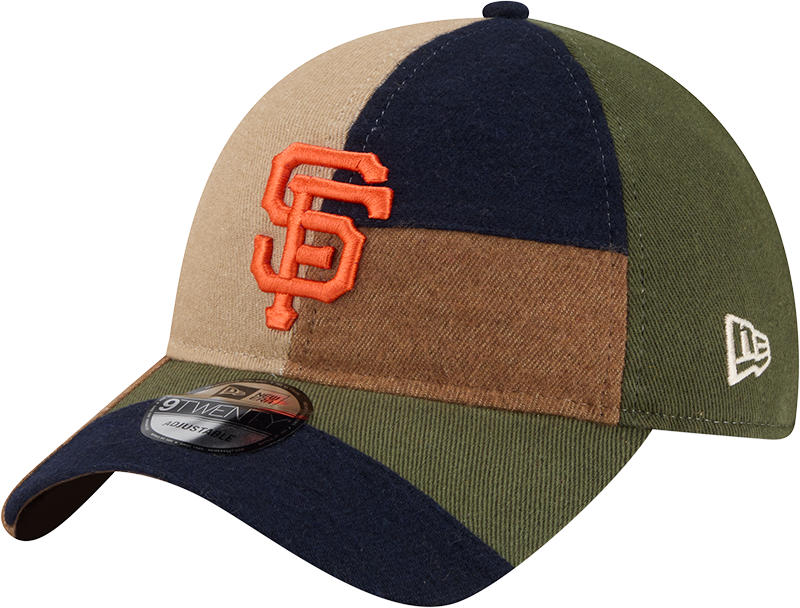 San Francisco Giants Three Looms Cotton Twill Patchwork 9TWENTY Adjustable Hat
