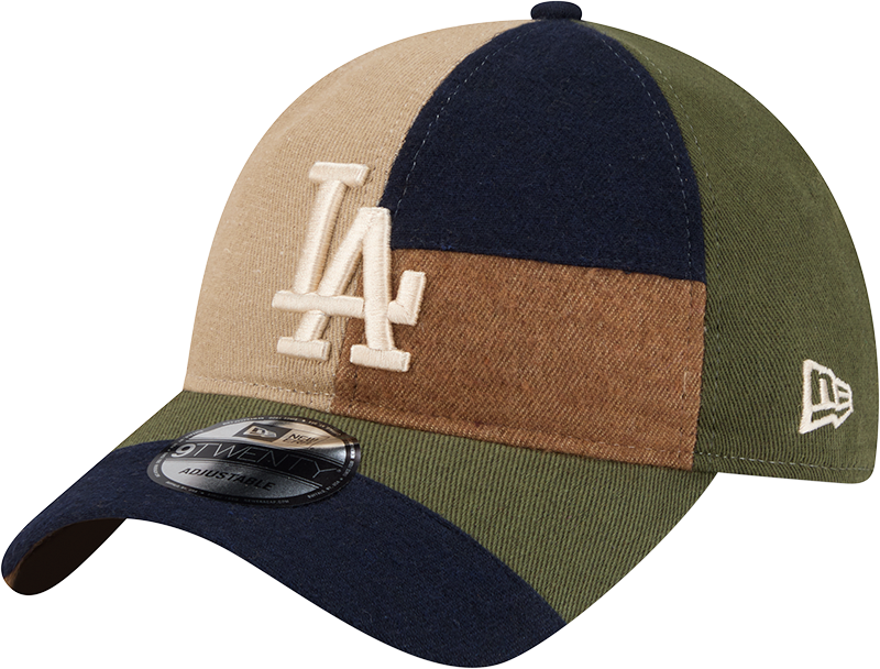 Los Angeles Dodgers Three Looms Cotton Twill Patchwork 9TWENTY Adjustable Hat