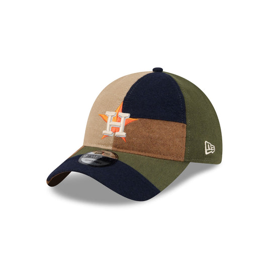 Houston Astros Three Looms Cotton Twill Patchwork 9TWENTY Adjustable Hat - New Era Cap