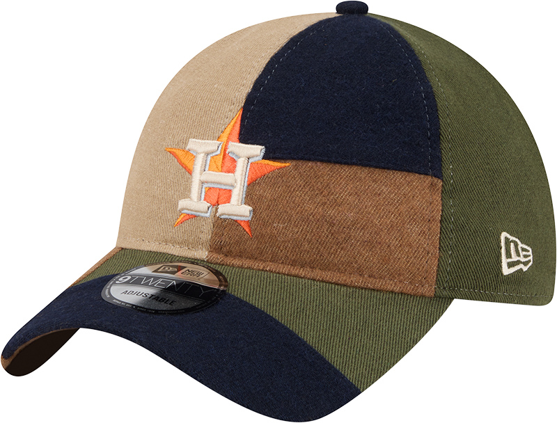 Houston Astros Three Looms Cotton Twill Patchwork 9TWENTY Adjustable Hat