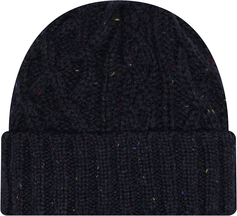 New Era Cap Speckled Navy Cable Knit Hat