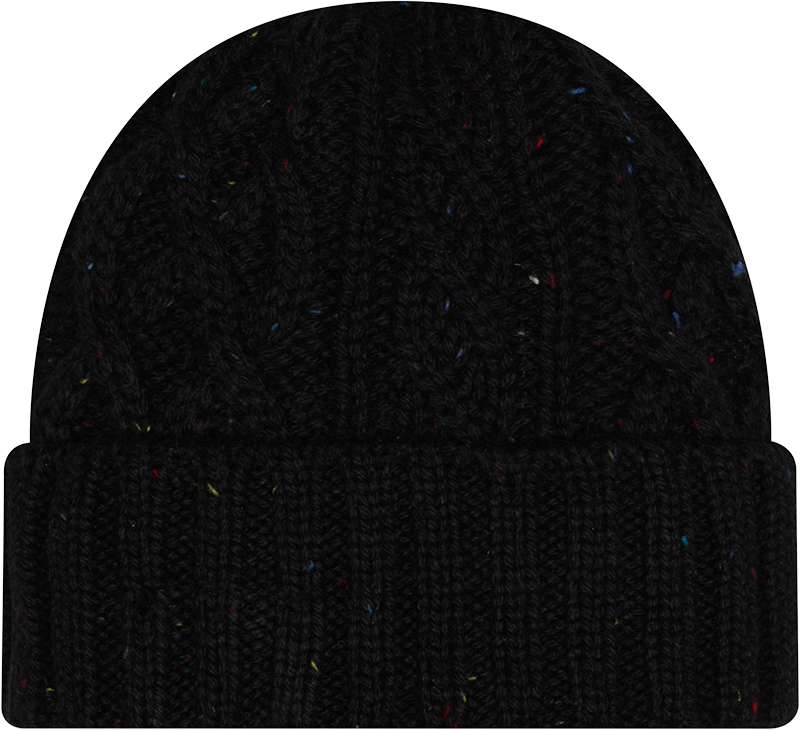 New Era Cap Speckled Black Cable Knit Hat