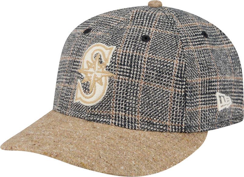 Seattle Mariners Three Looms Vintage Tweed Retro Crown 59FIFTY Fitted Hat