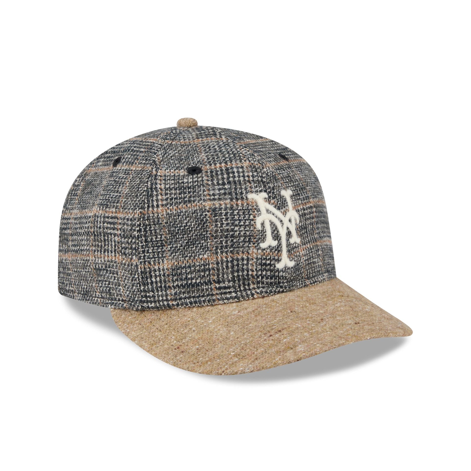 New York Mets Three Looms Vintage Tweed Retro Crown 59FIFTY Fitted Hat
