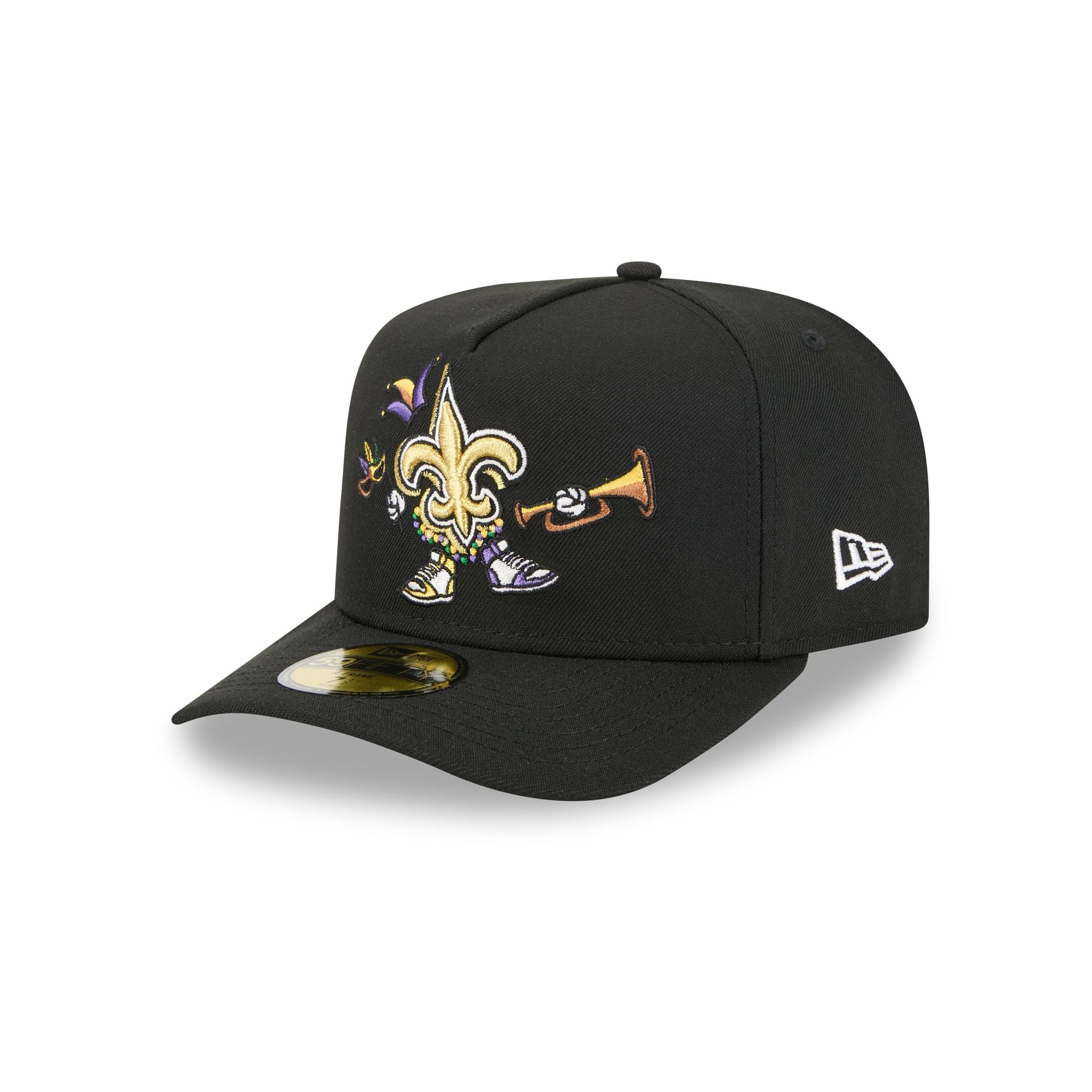 New Orleans Saints Cartoon 59FIFTY A-Frame Fitted Hat