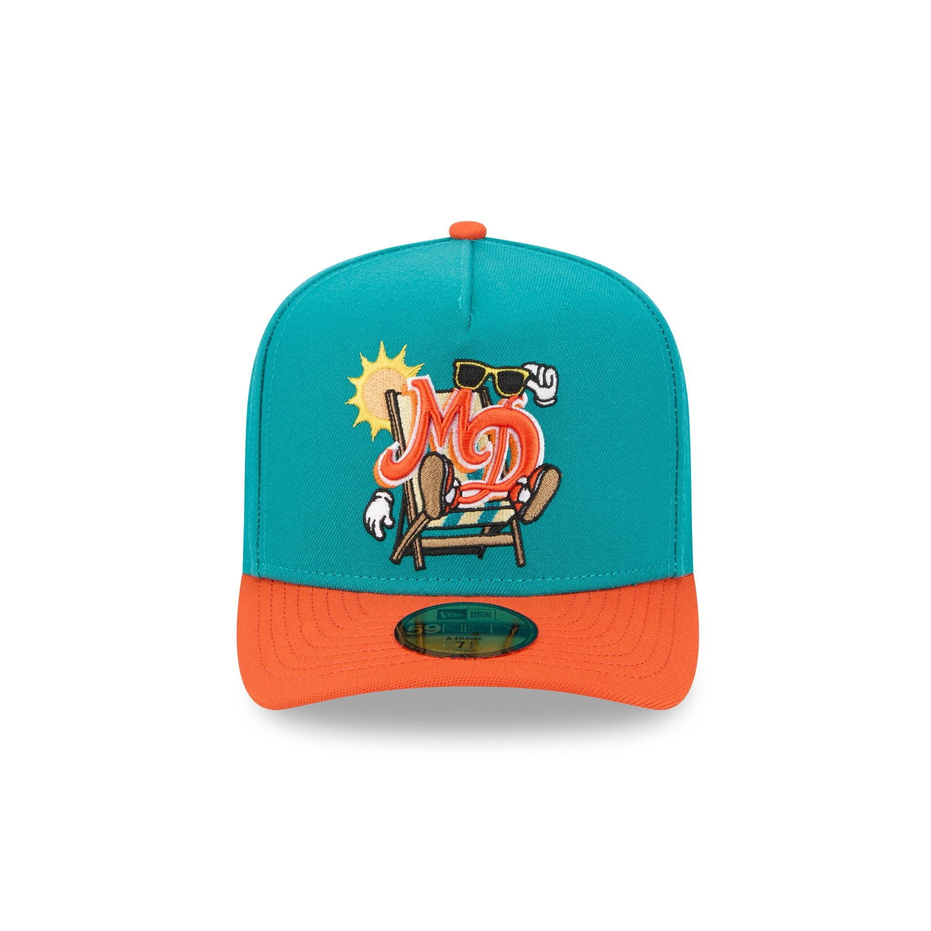 Miami Dolphins Cartoon 59FIFTY A-Frame Fitted Hat