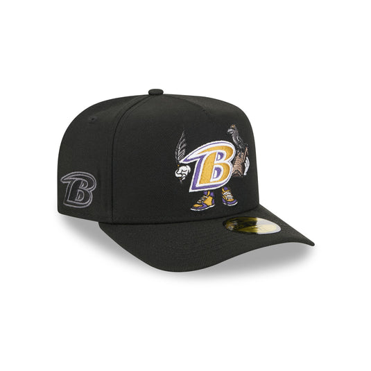 Baltimore Ravens Cartoon 59FIFTY A-Frame Fitted Hat - New Era Cap
