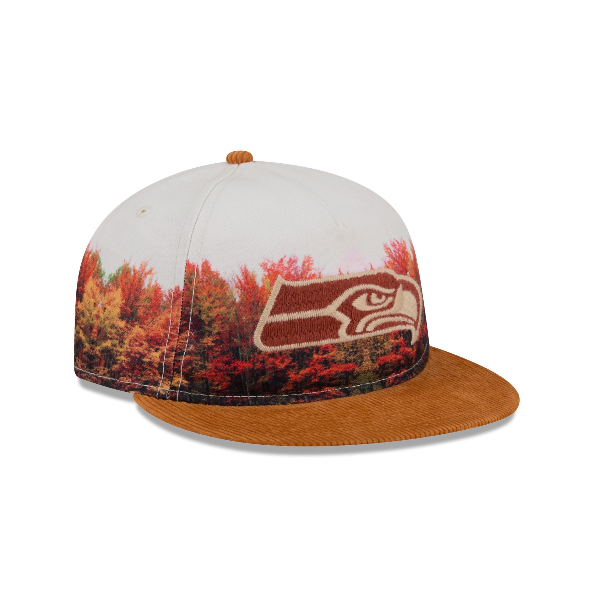 Seattle Seahawks Fall Forest Retro Crown 9FIFTY Adjustable Hat
