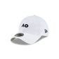 2026 Australian Open Performance Mini Logo White 9TWENTY Adjustable Hat
