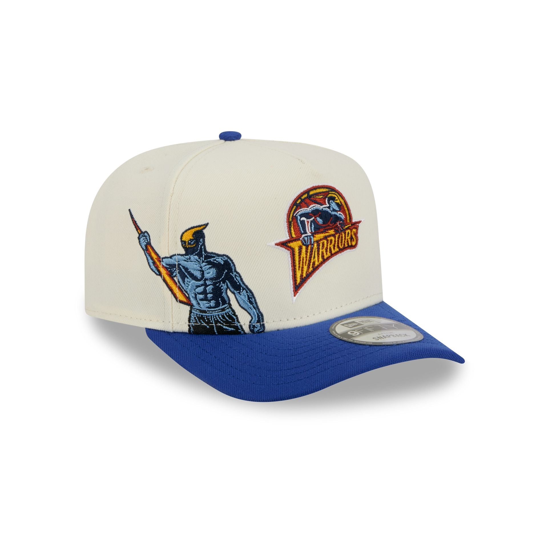 Golden State Warriors 1997-2009 Hardwood Classics Chrome White 9FIFTY A-Frame Snapback Hat