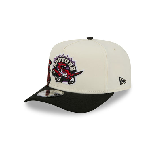 Toronto Raptors 1995-2007 Hardwood Classics Chrome White 9FIFTY A-Frame Snapback Hat - New Era Cap