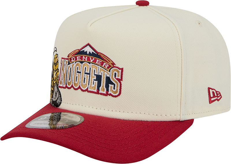 Denver Nuggets 1993-2002 Hardwood Classics Chrome White 9FIFTY A-Frame Snapback Hat
