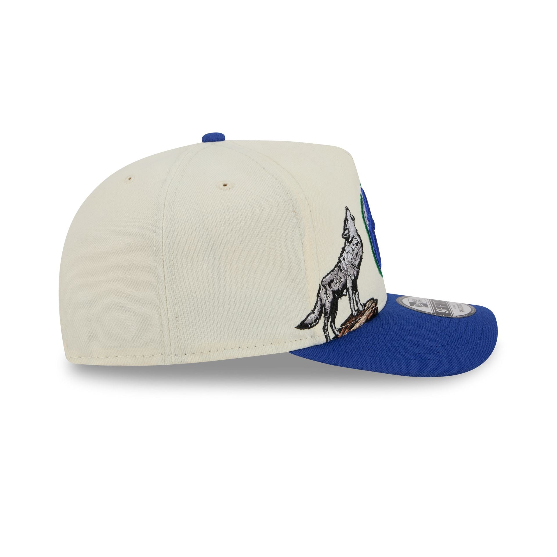 Minnesota Timberwolves 1989-1995 Hardwood Classics Chrome White 9FIFTY A-Frame Snapback Hat