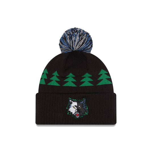 Minnesota Timberwolves 2025 Classic Edition Pom Knit Hat - New Era Cap