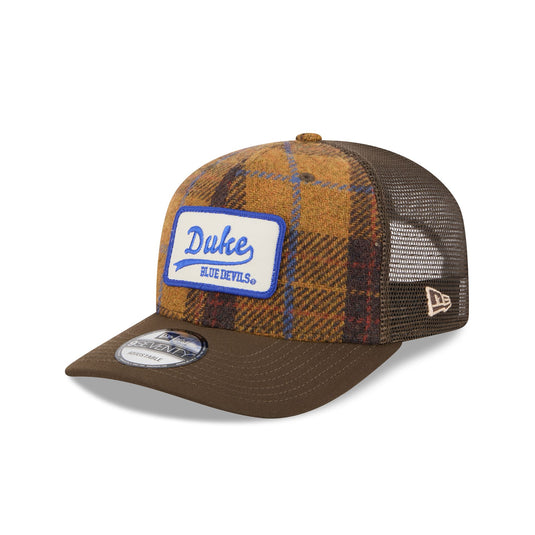 Duke Blue Devils Wool Plaid 9SEVENTY Trucker Hat - New Era Cap