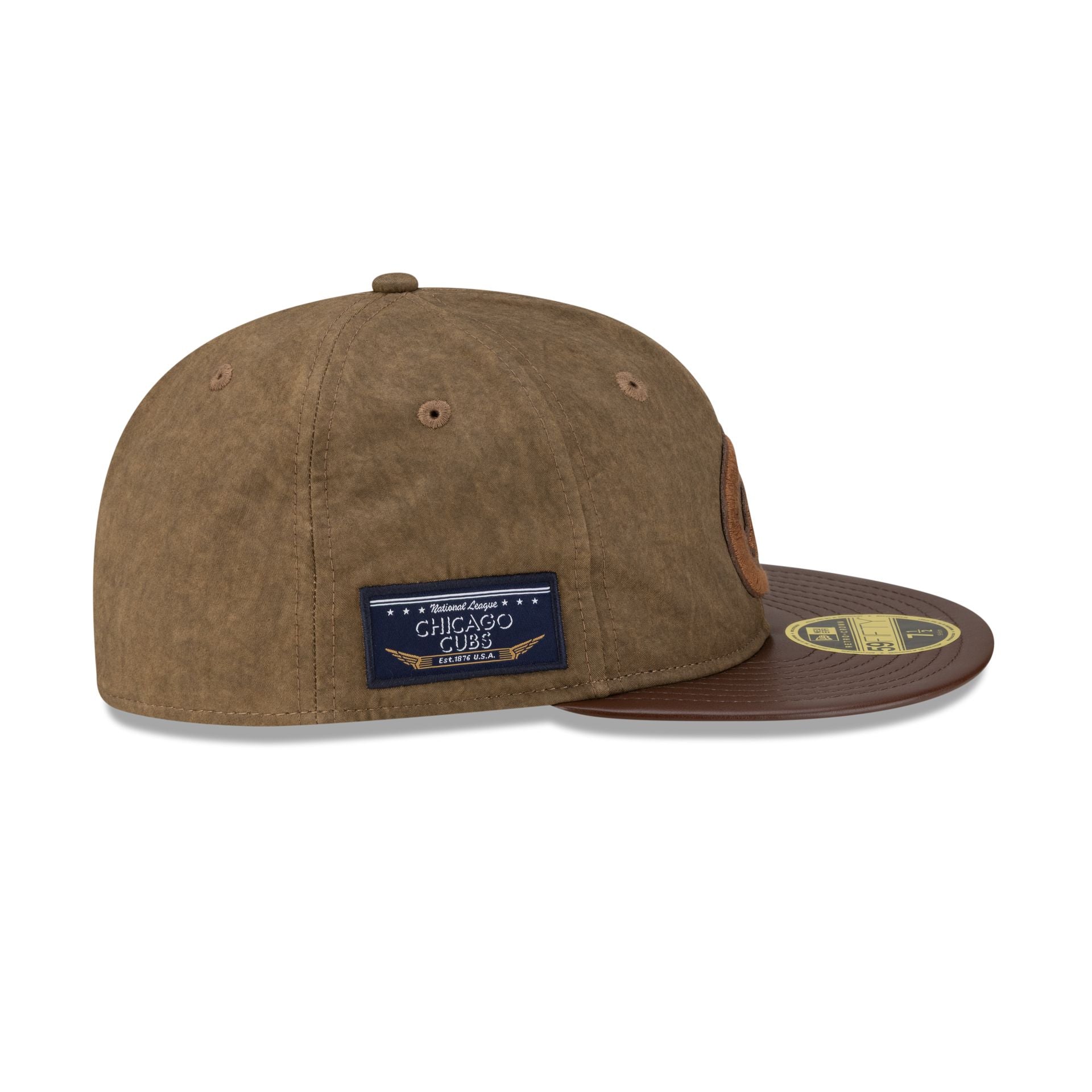 Chicago Cubs Utility Linen Retro Crown 59FIFTY Fitted Hat