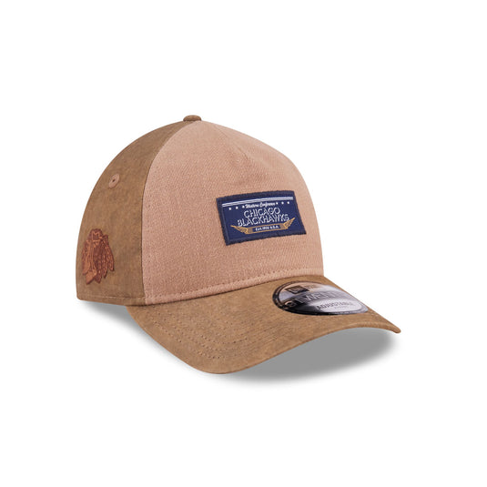 Chicago Blackhawks Utility Linen 9TWENTY A-Frame Adjustable Hat - New Era Cap