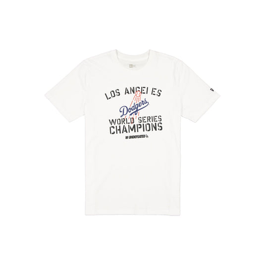 Undefeated x Los Angeles Dodgers 2024 World Series Champions White T-Shirt - New Era Cap