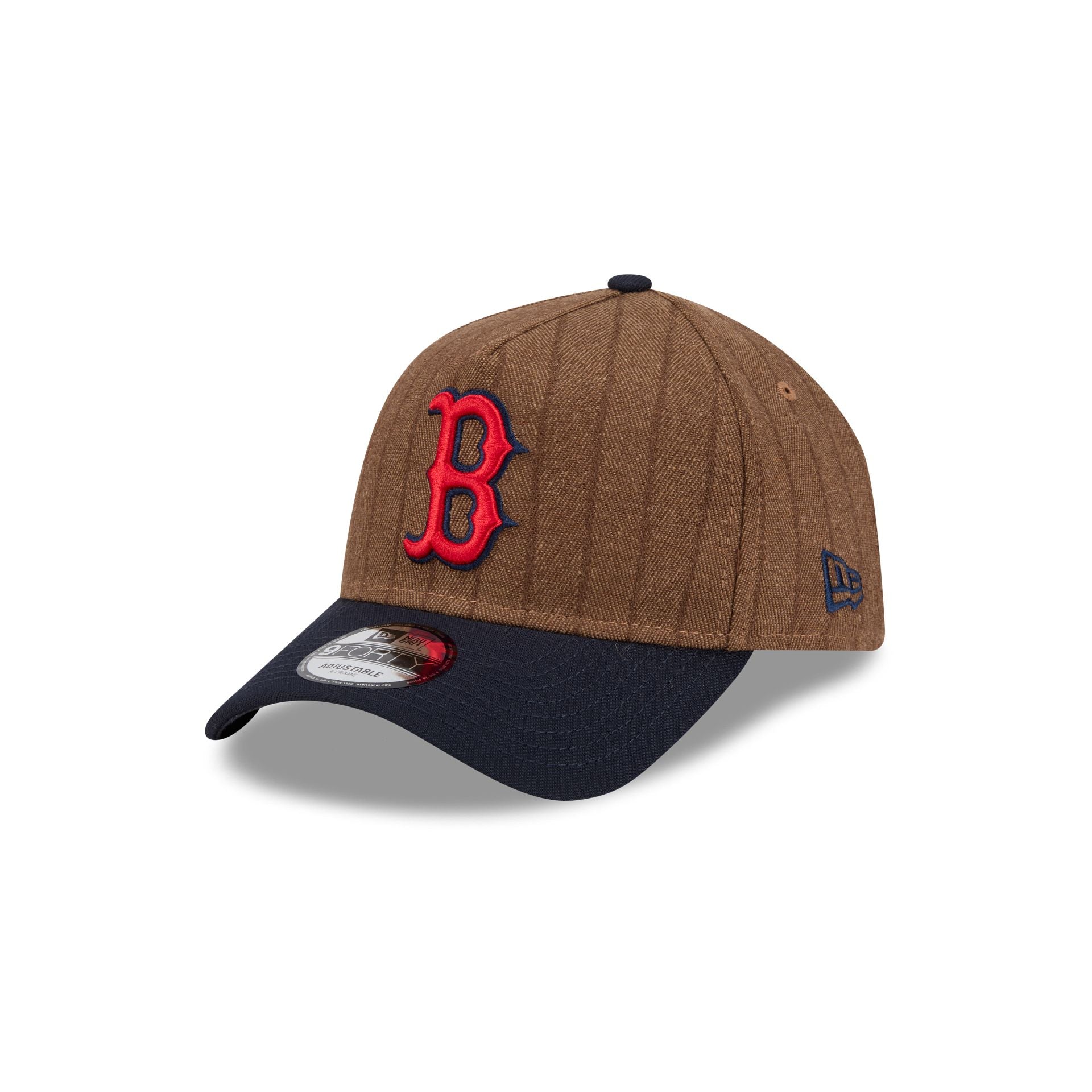 Boston Red Sox Three Looms Wool Pinstripe 9FORTY A-Frame Snapback Hat
