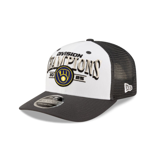 Milwaukee Brewers 2025 Regular Season Division Champions Locker Room 9SEVENTY Stretch-Snap Hat - New Era Cap