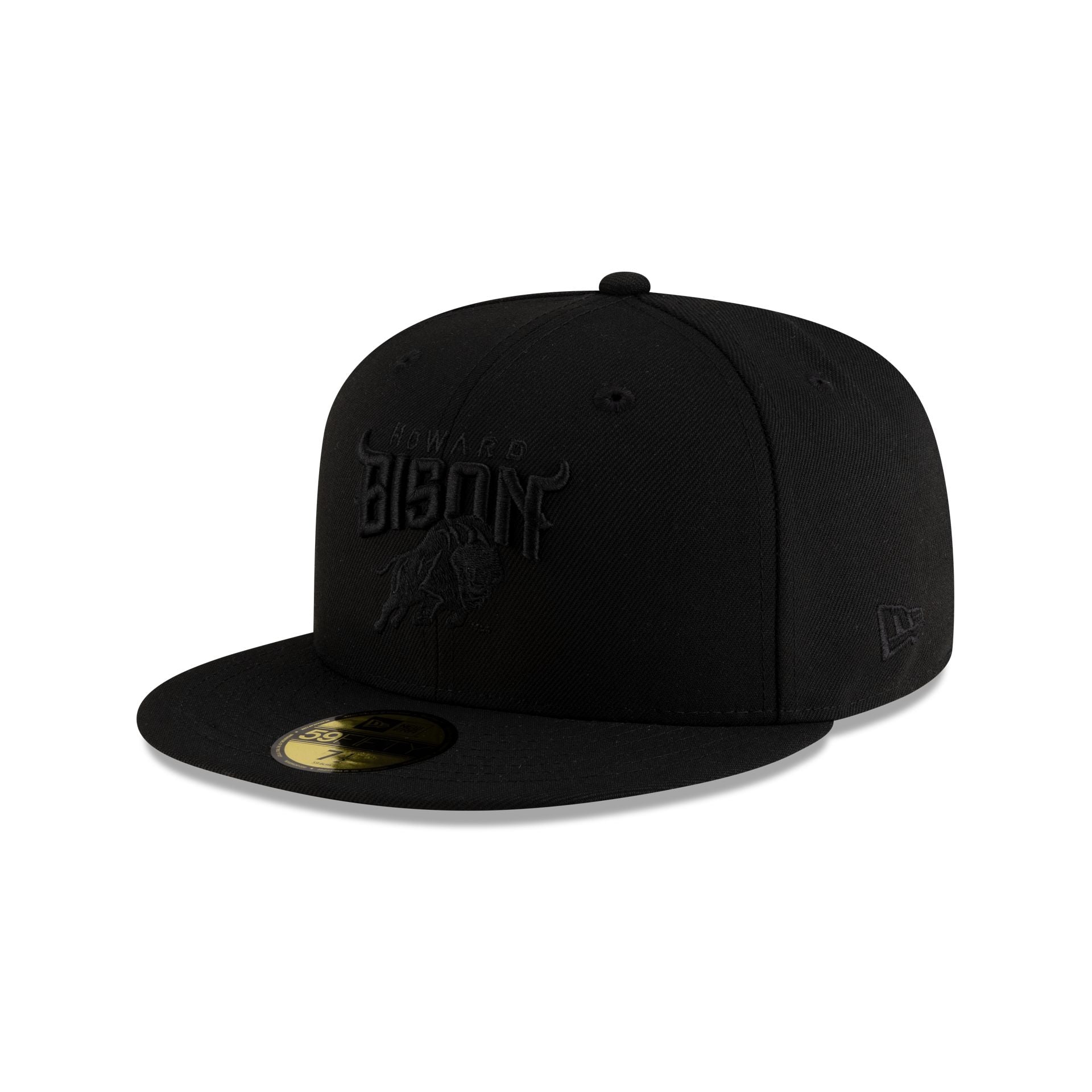 Howard Bison Black on Black 59FIFTY Fitted Hat