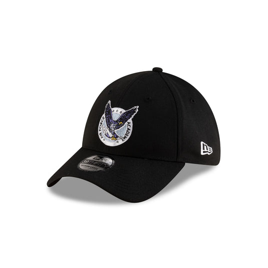Air Force Falcons College Vault Black 39THIRTY Stretch Fit - New Era Cap