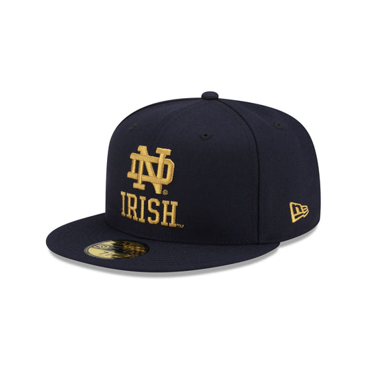 Notre Dame Fighting Irish Navy 59FIFTY Fitted Hat - New Era Cap