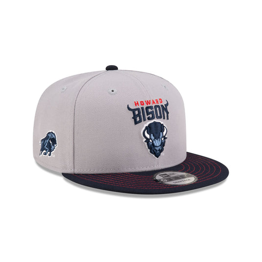 Howard Bison Gray 9FIFTY Snapback Hat - New Era Cap