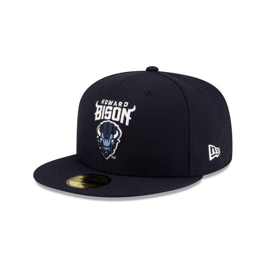 Howard Bison Navy 59FIFTY Fitted Hat - New Era Cap