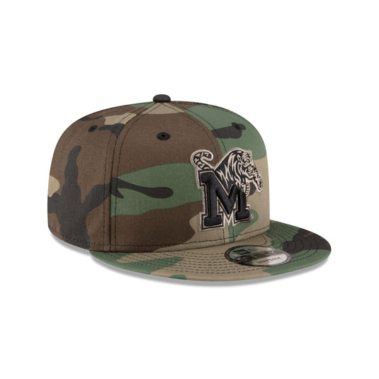 Memphis Tigers Woodland Camo 9FIFTY Snapback Hat - New Era Cap