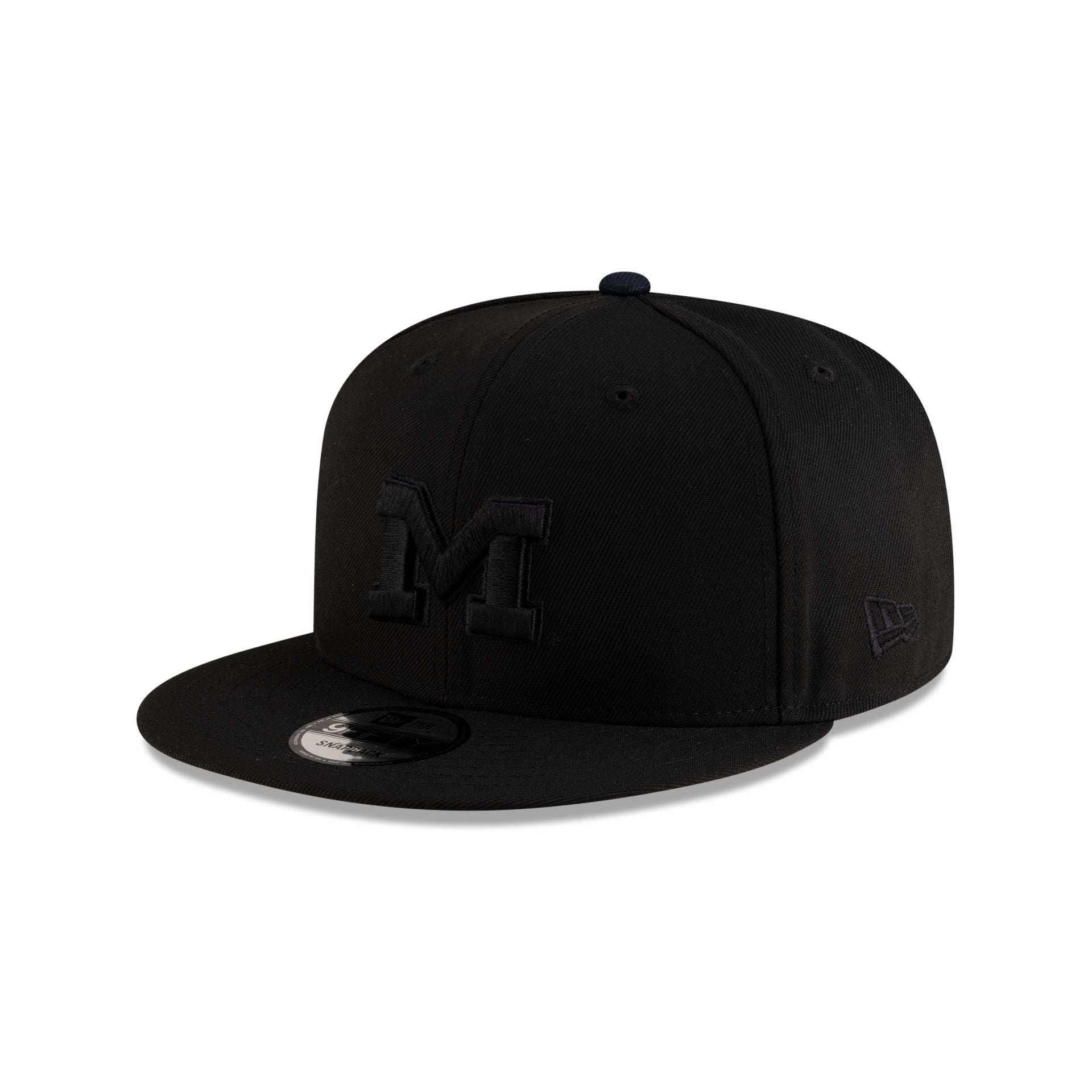 Michigan Wolverines Black on Black 9FIFTY Snapback Hat