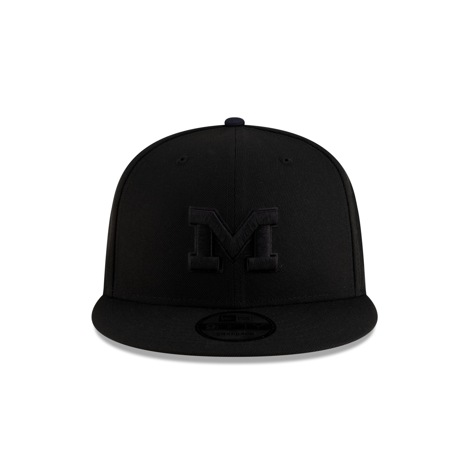 Michigan Wolverines Black on Black 9FIFTY Snapback Hat