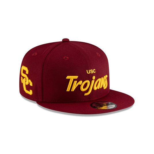 USC Trojans Cardinal Red Script 9FIFTY Snapback Hat - New Era Cap