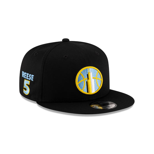 Chicago Sky Angel Reese Black 9FIFTY Snapback Hat - New Era Cap