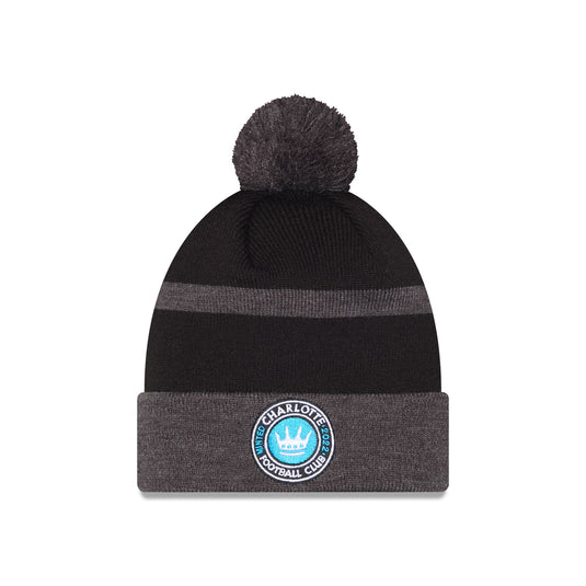 Charlotte FC 2025 MLS Kickoff Pom Knit Hat - New Era Cap