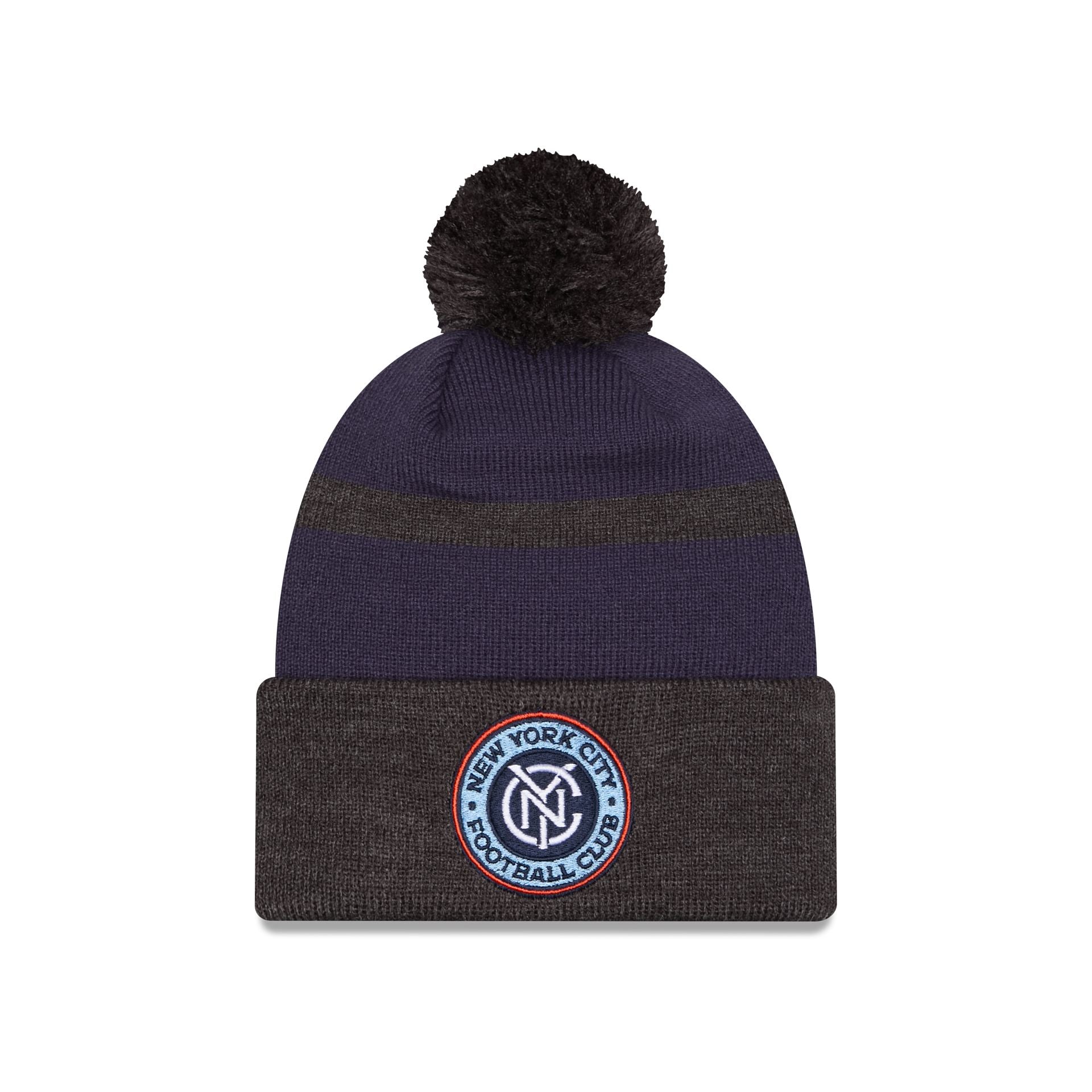 New York City FC 2025 MLS Kickoff Pom Knit Hat