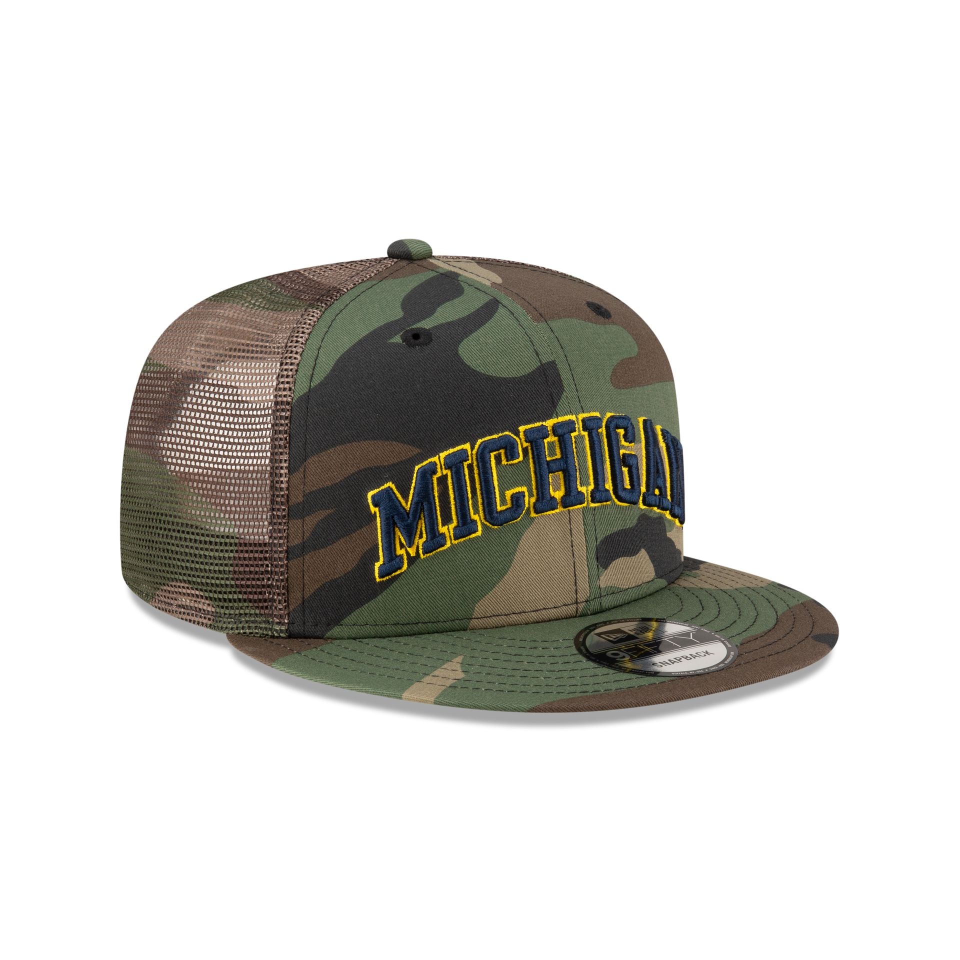 Michigan Wolverines Camo 9FIFTY Trucker Hat