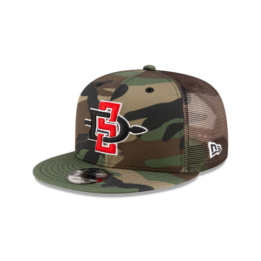 San Diego State Aztecs Camo 9FIFTY Trucker Hat - New Era Cap