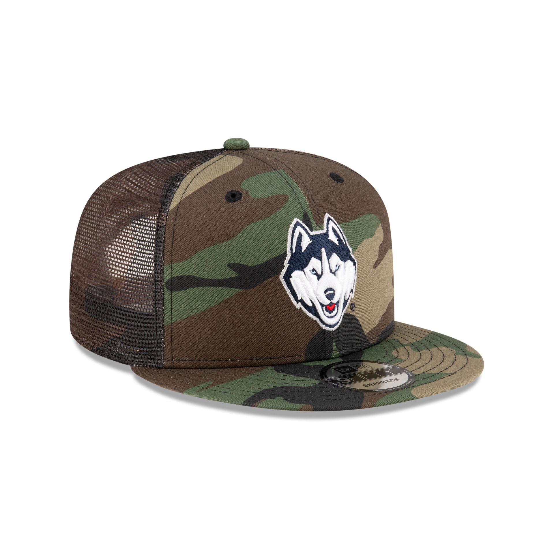 Connecticut Huskies Camo 9FIFTY Trucker Hat