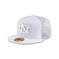 North Carolina Tar Heels White 59FIFTY Fitted Trucker Hat
