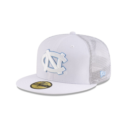 North Carolina Tar Heels White 59FIFTY Fitted Trucker Hat - New Era Cap
